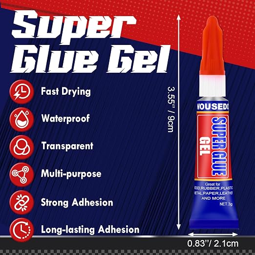 12 x 3g Super Glue Gel, Fast Strong Adhesive, Strong Cyanoacrylate Glue - Image 2