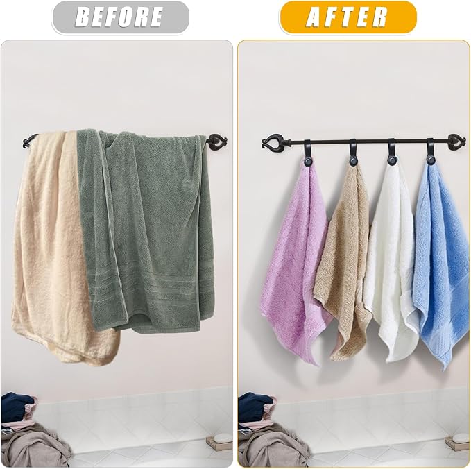 Leather Magnetic Kitchen and Bathroom Towel Clips - Image 5