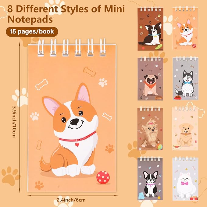 Hooqict 24 Pack Mini Dog Notepads Small Notebooks - Image 2