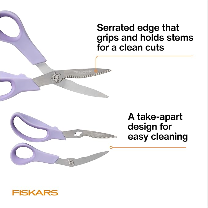 Fiskars 2-Piece Pruning & Veggie Shears Set, Explore Collection Garden Tool Kit - Image 4