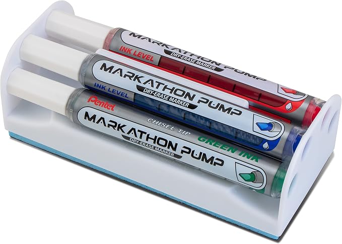 Pentel Markathon Pump Dry Erase Marker, Chisel Tip, 4 Pack - Image 2