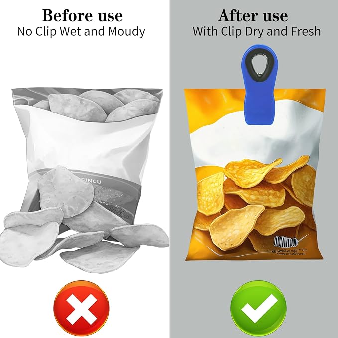 Chip Clips, Bag Clips, Magnetic Bread Food Package - Image 6