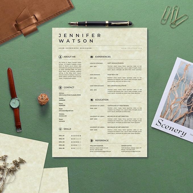 120 Sheets Parchment Paper for Certificates, 8.5" x 11", 100 GSM Double-Sided Stationery Paper for Resumes & Diplomas, Printer-Friendly (Ivory)-DeskLoop Office