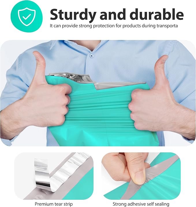 Fuxury Large Poly Mailers 14.5x19" 100Pcs, Shipping Bags - Image 4