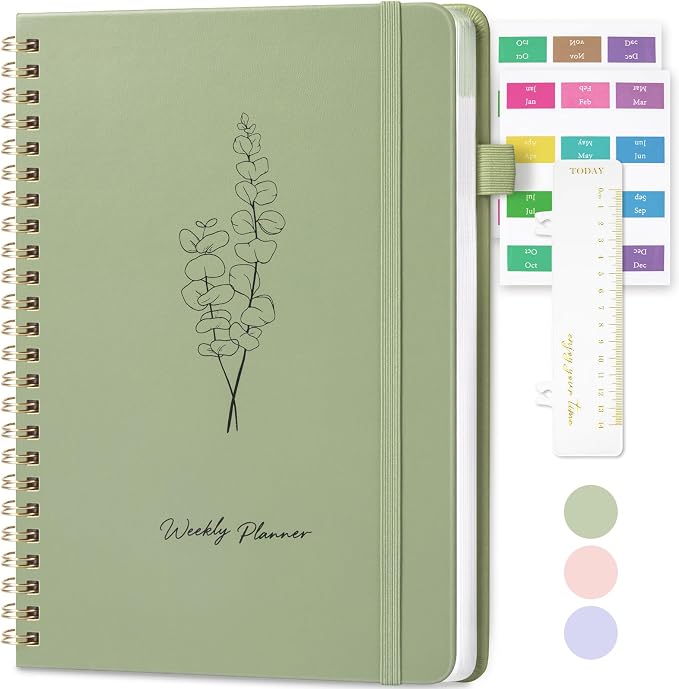 Oucaru Undated Weekly Planner, A5 To Do List Notebook by Oucaru