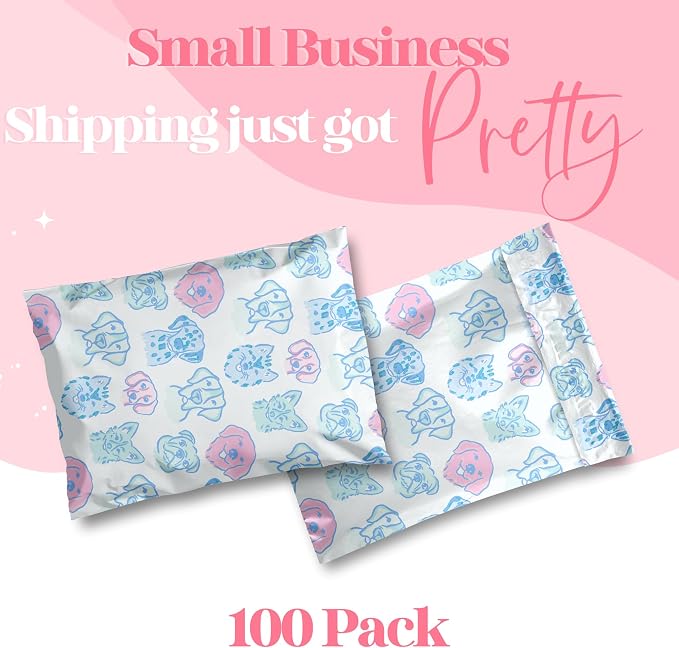 Pretty Package Store Poly Mailer 10x13, Pretty Pups Puppy Dogs, 100 Pack | - Image 2