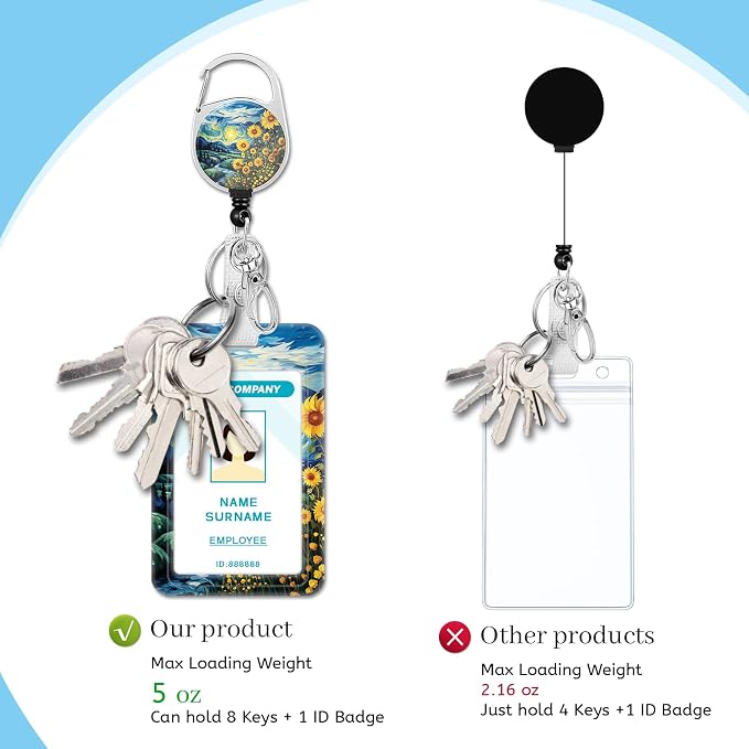Hancynir Sunflower Lanyards for Id Badges, Badge Holder - Image 5