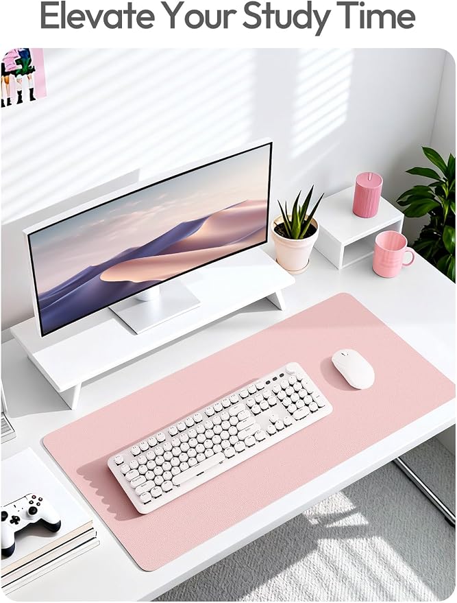 YSAGi Leather Desk Protector, Office Mat, Large Mouse Mat, Non-Slip PU Leather - Image 7