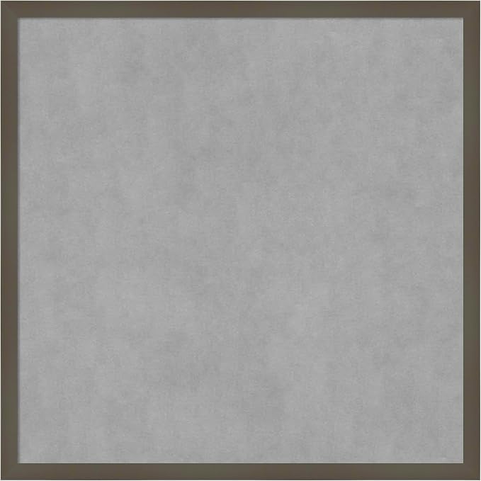 Amanti Art Grey Framed Magnetic Board 25x25 Medium Vision Board by AmantiArt