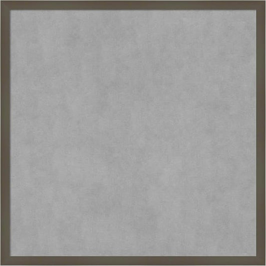 Amanti Art Grey Framed Magnetic Board 25x25 Medium Vision Board by AmantiArt