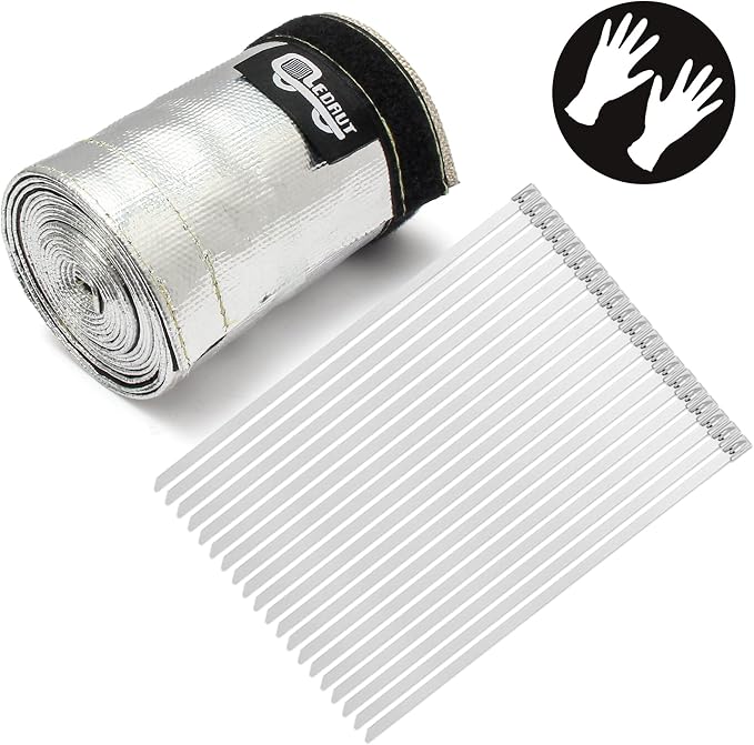 Heat Shroud Sleeve Aluminized 2 Pcs - Image 2