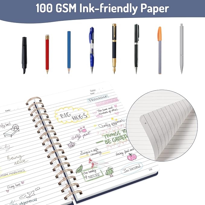 Forvencer Lined Spiral Journal Notebook - Image 4