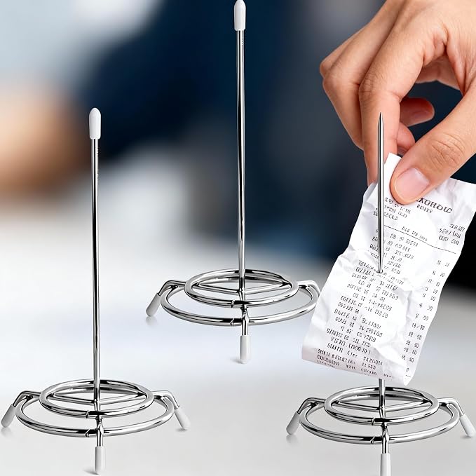 3Pcs Ticket Stabber for Restaurant, Ticket Receipt Holder Check Spindle Orders - Image 6