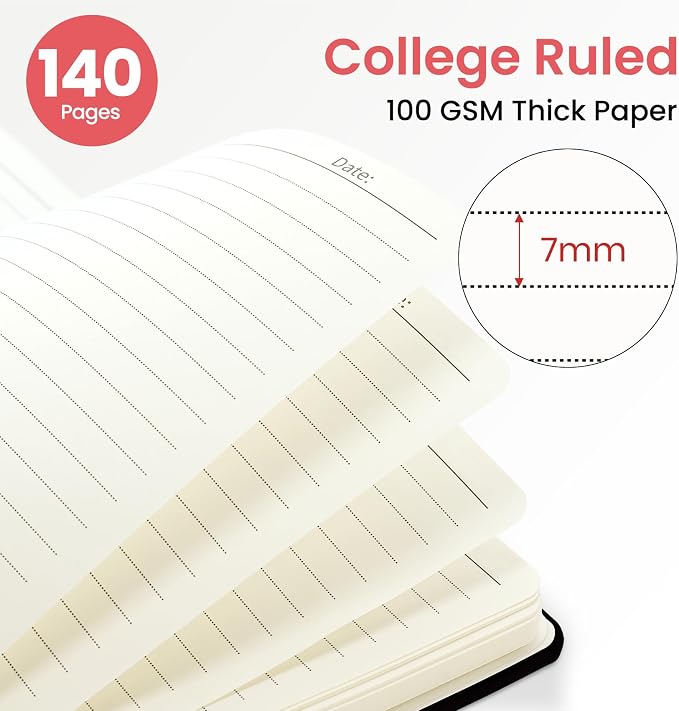 ZOTIA Lined Spiral Journal for Women, A5 Pretty Hardcover Notebook for Work - Image 2