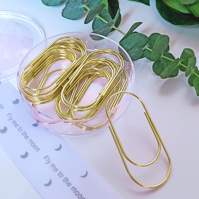 Gold Jumbo Big Paper Clips - Image 7