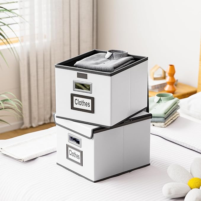 Portable Leather File Organizer Boxes - Image 8