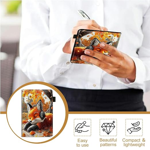 Fox Wearing Headphones Cute Server Book - Image 4