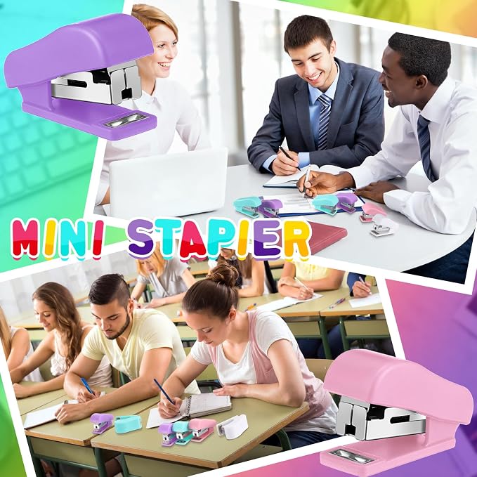Fainne 24 Pcs Mini Stapler Bulk - Image 6