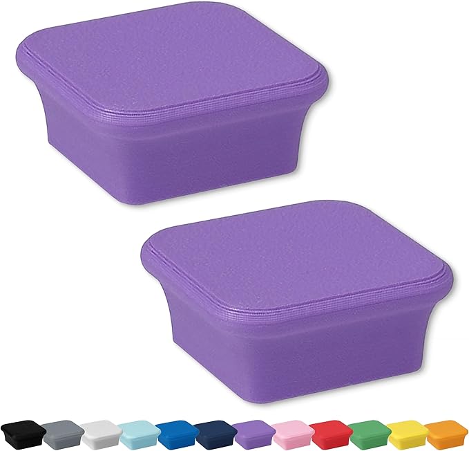 Glassboard Studio MiniBar Magnet - Strong Neodymium Rare Earth Magnets for Fridge, Whiteboard, Locker & Magnetic Glassboards - Crafting & Office Use - Strong Fridge Magnets (Periwinkle Purple, 2)-DeskLoop Office