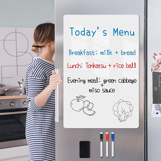 Magnetic Fridge White Board Paper, Kitchen Refrigerator Whiteboard - Image 2