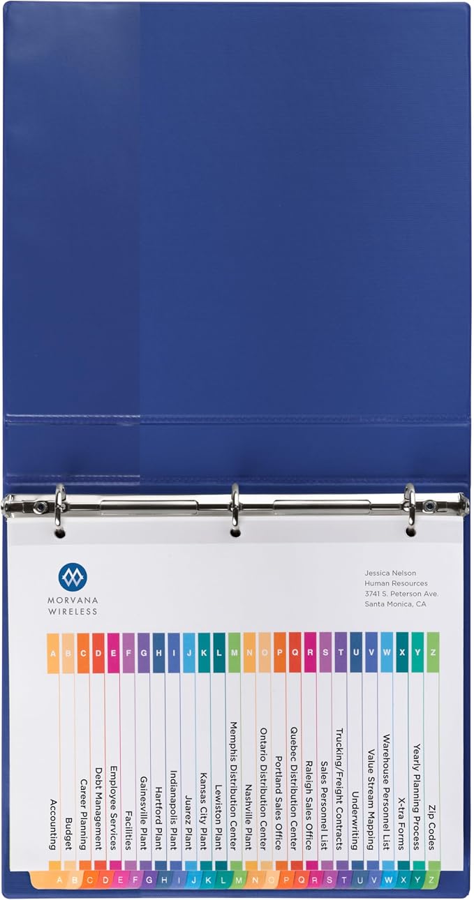 Avery A-Z Dividers for 3 Ring Binders, 26 Tabs per Set, Customizable Table of - Image 9