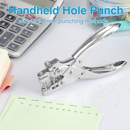 2 in 1 Badge Slot Hole Punch for ID Cards, Heavy Duty Hand Punch Metal Hole - Image 6