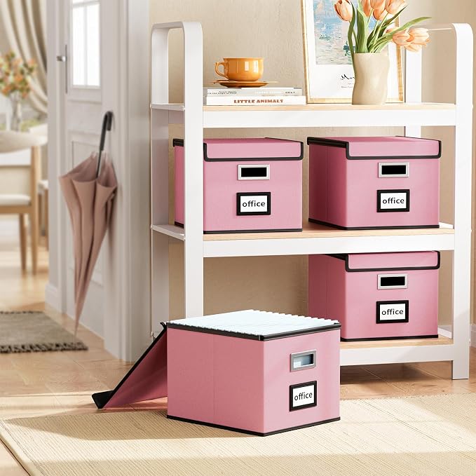 Collapsible File Storage Organizer Boxes - Image 2