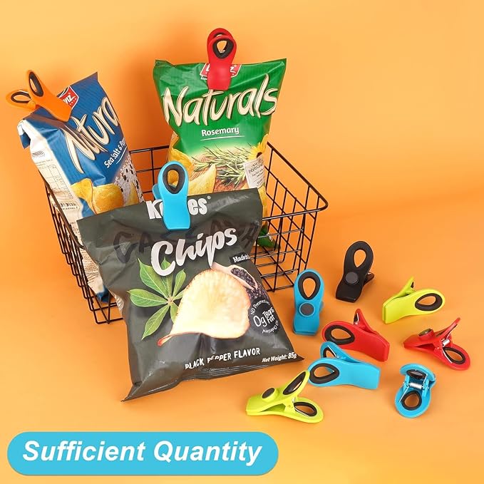 Jetmore 20 Pack Chip Clips, Bag Clips, Magnetic Clip - Image 4