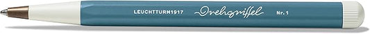 LEUCHTTURM1917 - Drehgriffel Writing Pen (Stone Blue) - Ballpoint Pen with Royal Blue Ink Included