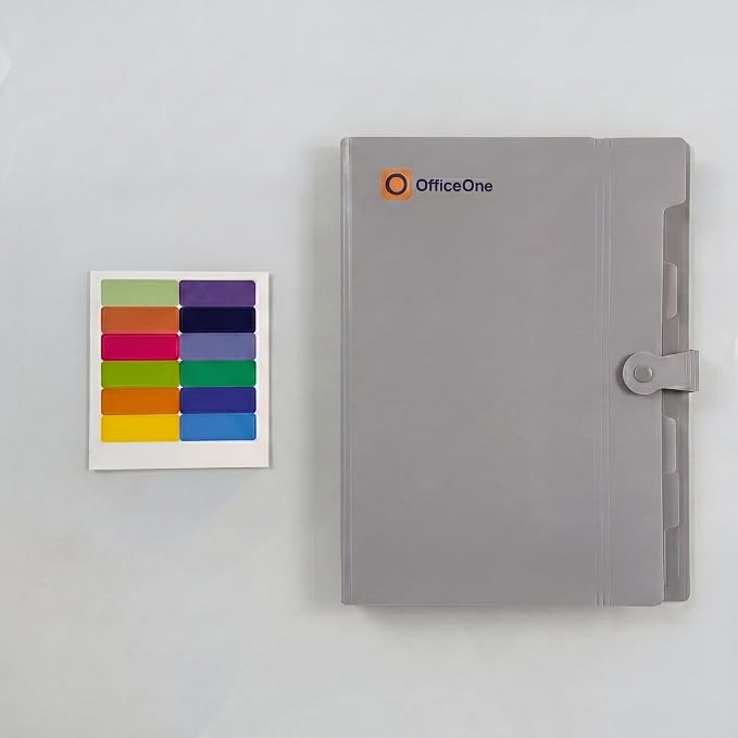 OfficeOne 8-Pocket Expanding File Folder, A4 Letter Size Accordion Document - Image 3