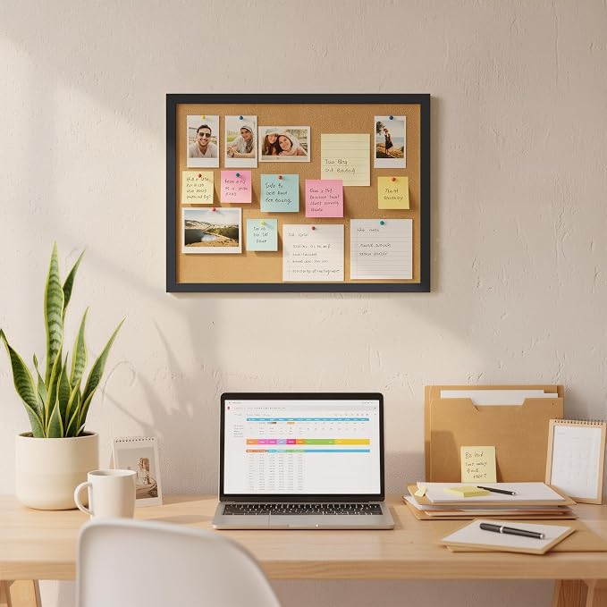 2 Pcs Cork Board, 17.7''x13.3'' Bulletin Board, Small Cork Board, Vision Board - Image 7