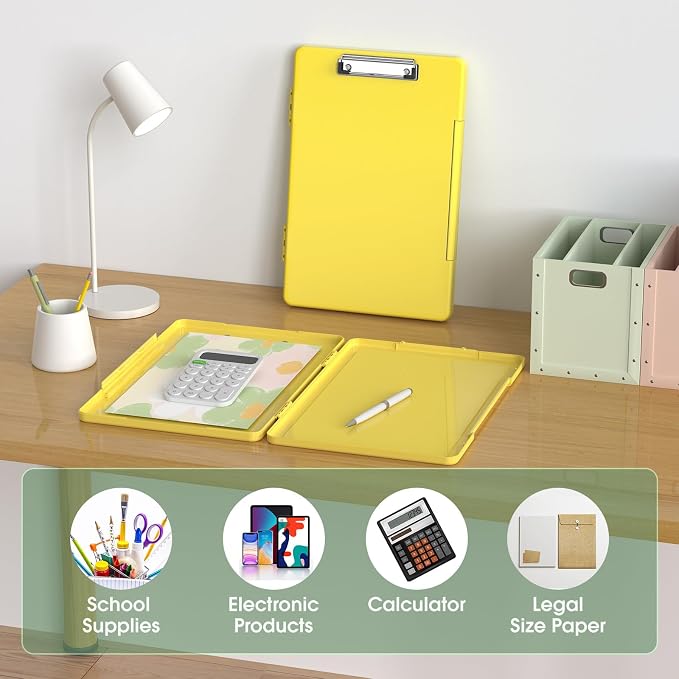 Legal Size Clipboard with Storage, 8.5 x 14 Clip Board, Folio & Side-Opening - Image 6