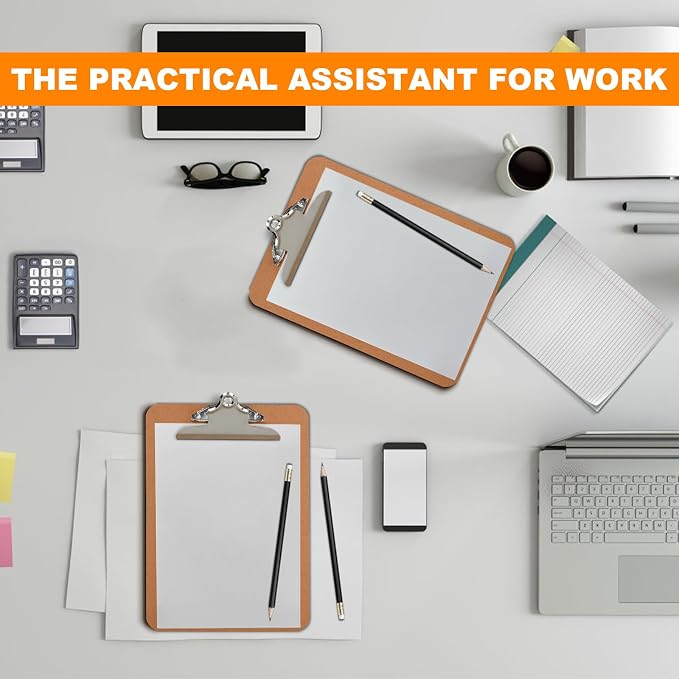 Clipboards, HERKKA 15 Pack Hardboard Office Clipboards Butterfly Clipboards - Image 6