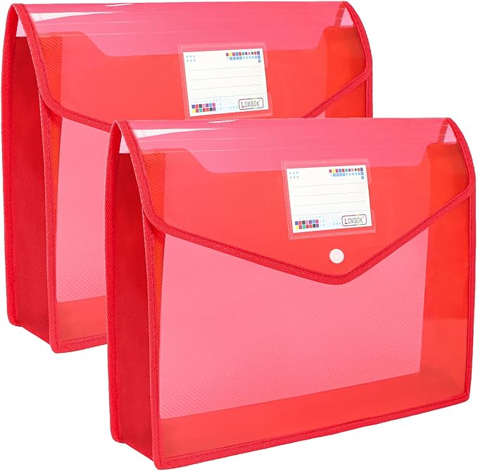 YoeeJob Plastic File Folders Legal Size 2 Pcs, Expandable Document Folder by YoeeJob