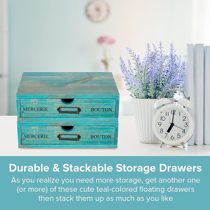 Turquoise Single Drawer Unit - Image 6
