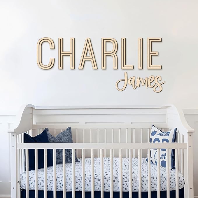 Personalized Wooden Name Sign for Nursery - Image 4