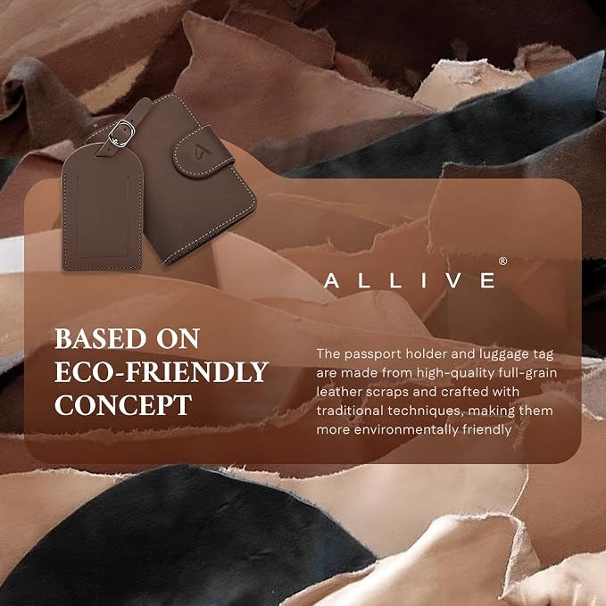 ALLIVE Genuine Leather Passport Holder - Image 5