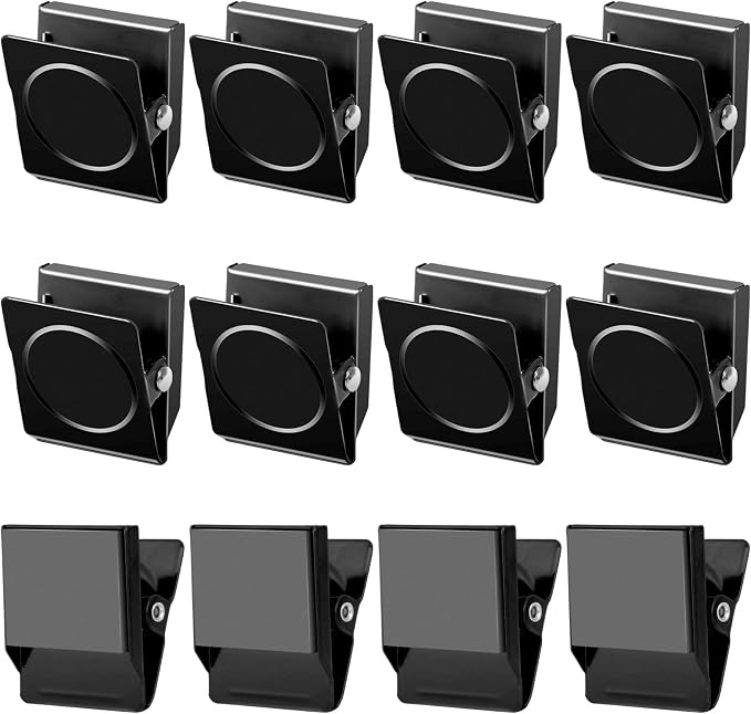 Grtard 12 Pack Magnetic Clips Heavy Duty, Refrigerator Magnets, Strong Magnetic by Grtard