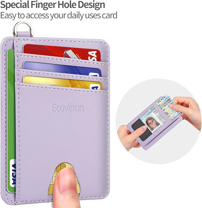 Slim Minimalist Front Pocket Wallet, RFID Blocking Credit Card Holder Wallet - Image 7