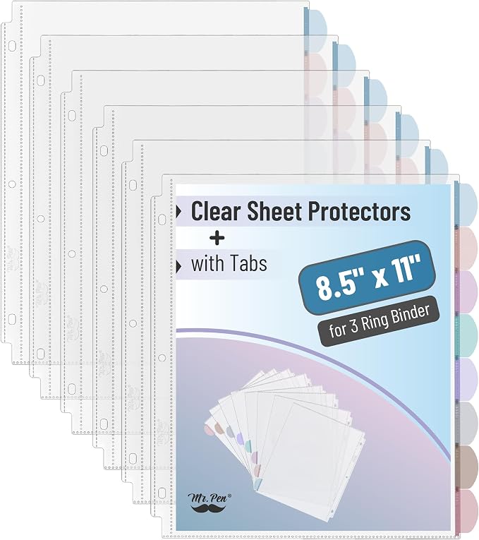 Mr. Pen- Clear Sheet Protectors by MrPen