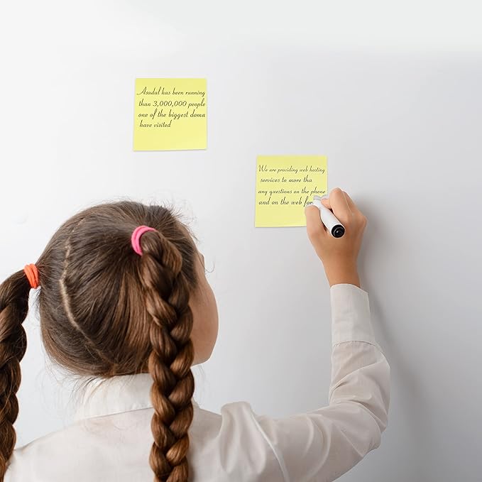 Mr. Pen- Sticky Notes, 3"x3", 12 Pads, Pastel Yellow Colors, Self-Stick Pads, Aesthetic, Colorful, Bulk-DeskLoop Office