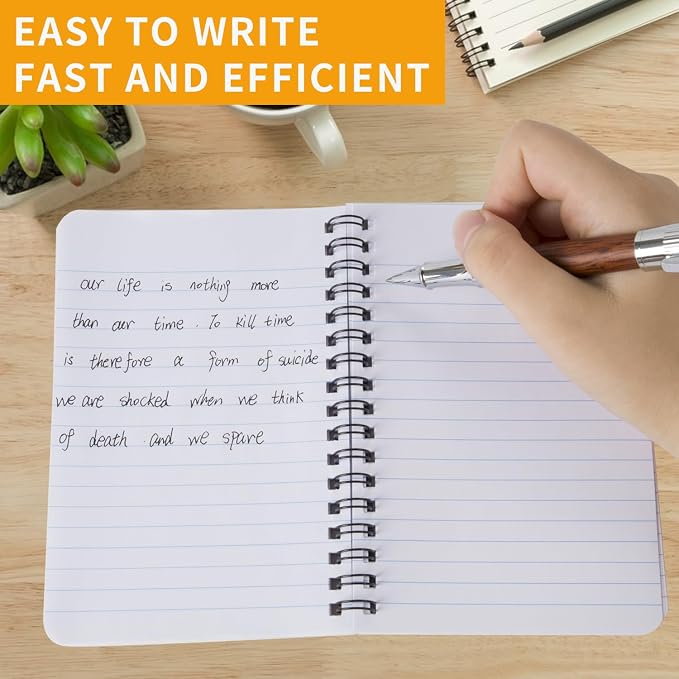 4Pack Small Spiral Notebook 4.2"x 6.1" Pocket Notepad | small notebook is easy - Image 4