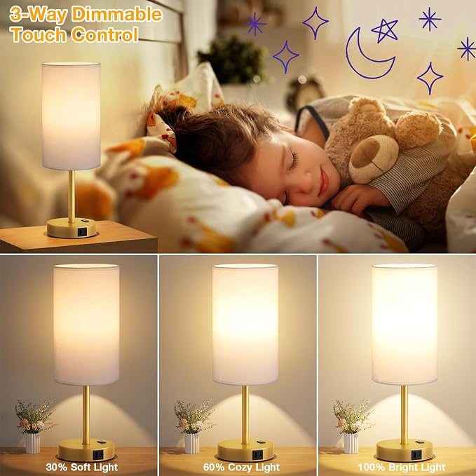 Dicoool Touch Bedside Table Lamp - Image 3