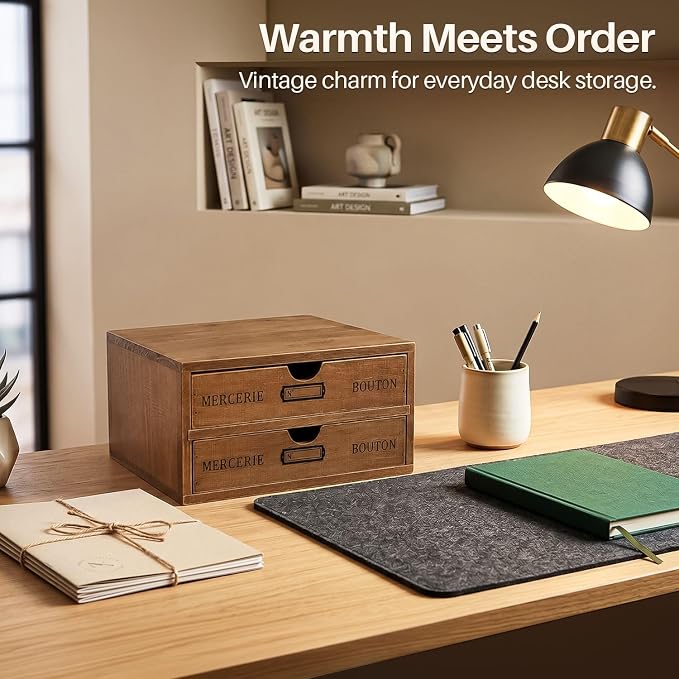 Flexzion Wood Desk Organizer - Image 8