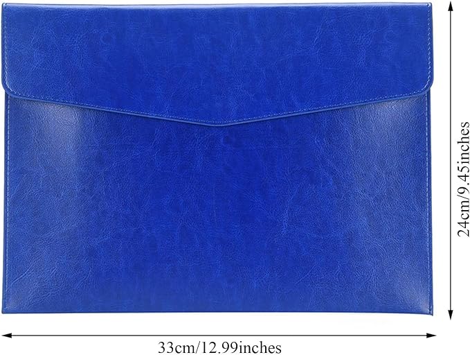 PU Leather A4 File Folder Document Holder Envelope Folder Case - Image 2