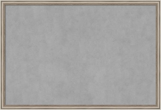 Amanti Art Silver Framed Magnetic Board 26x38 Large Vision Board by AmantiArt