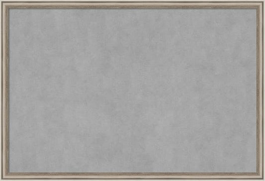 Amanti Art Silver Framed Magnetic Board 26x38 Large Vision Board by AmantiArt