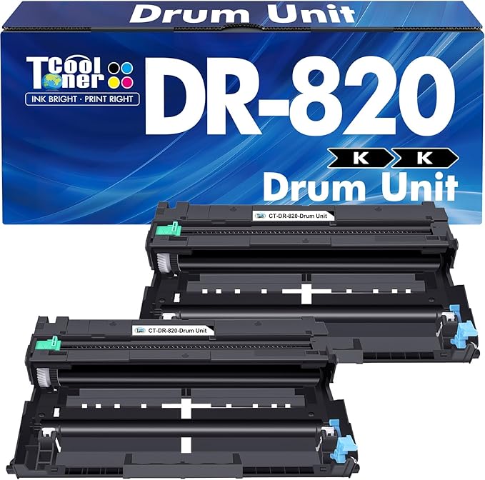DR820 DR-820 Drum Unit Black 2 Pack Compatible Replacement for Brother DR820 DR 820 DR-820 for HL-L6200DW HLL6200DW L6200DW MFC-L5850DW MFC-L5900DW MFC-L5700DW HL-L5200DW L5200DWT Printer Ink-DeskLoop Office