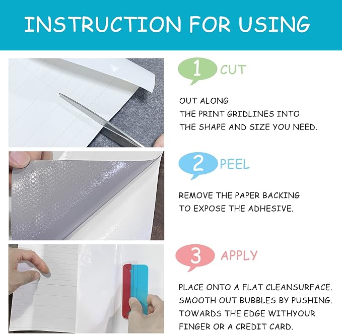 Dry Erase Board Sticker- Whiteboard Stickers-5.82''x8.27'' Removable Dry Erase - Image 4