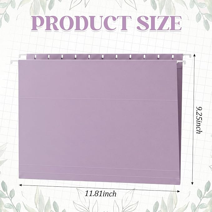 12 Pack Decorative Hanging File Folders, Letter Size - Image 3